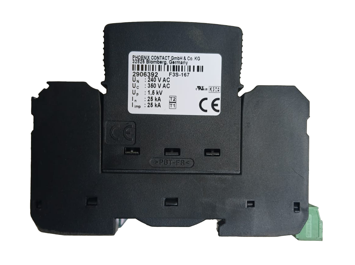 Type 1 +2 Three Phase 4P Flashtrab SPD FLT-BK 350/3+1/FM  Type 1+2 combined lightning current and surge arrester Phoenix SPD 2906389
